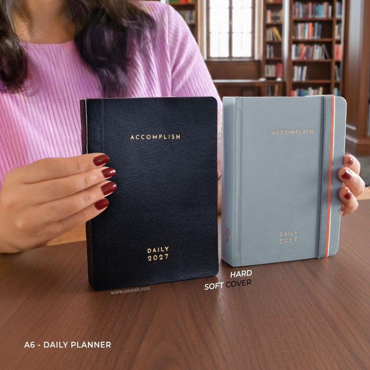 A6- 2027  - DAILY PLANNER  - 512 PAGES - SOFT COVER