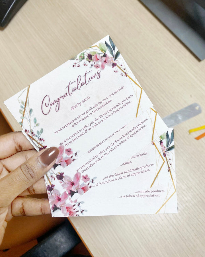 PERSONALISED NOTE