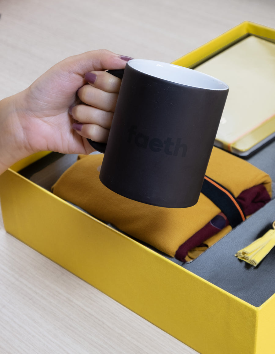 customised cup - FAETH THERAPEUTICS corporate gift
