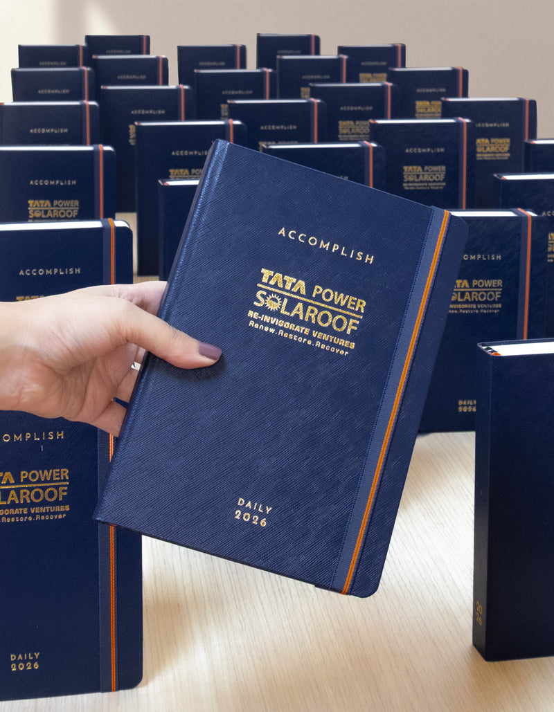 TATA POWER SOLAROOF custom branded notebook corporate gifting