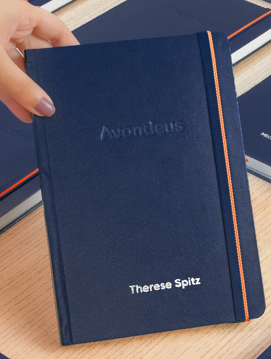 personalised name : silver foil - AVANDEUS corporate gift