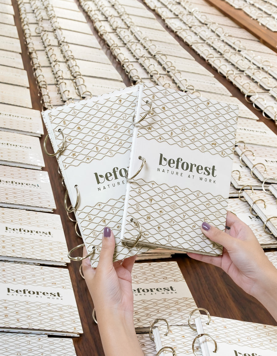 personalised inside and outside of journal - BEFOREST corporate gift