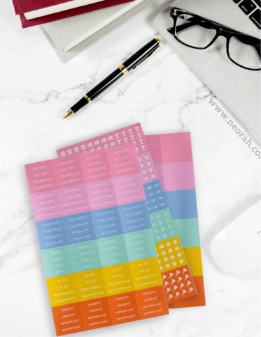 Journal / Planner Stickers - 3 Sheets