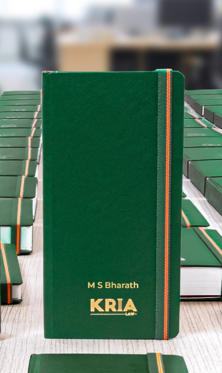 personalised name : gold foil - KRIA LAW corporate gift
