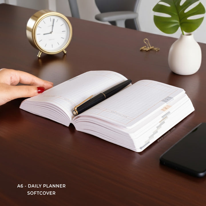 A6- 2027  - DAILY PLANNER  - 512 PAGES - SOFT COVER