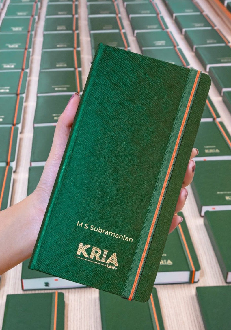 KRIA LAW custom branded notebook corporate gifting