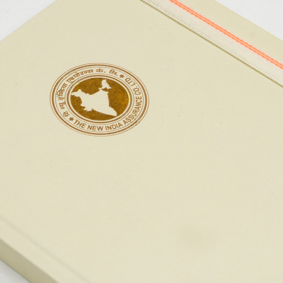 logo : gold + blind embossing