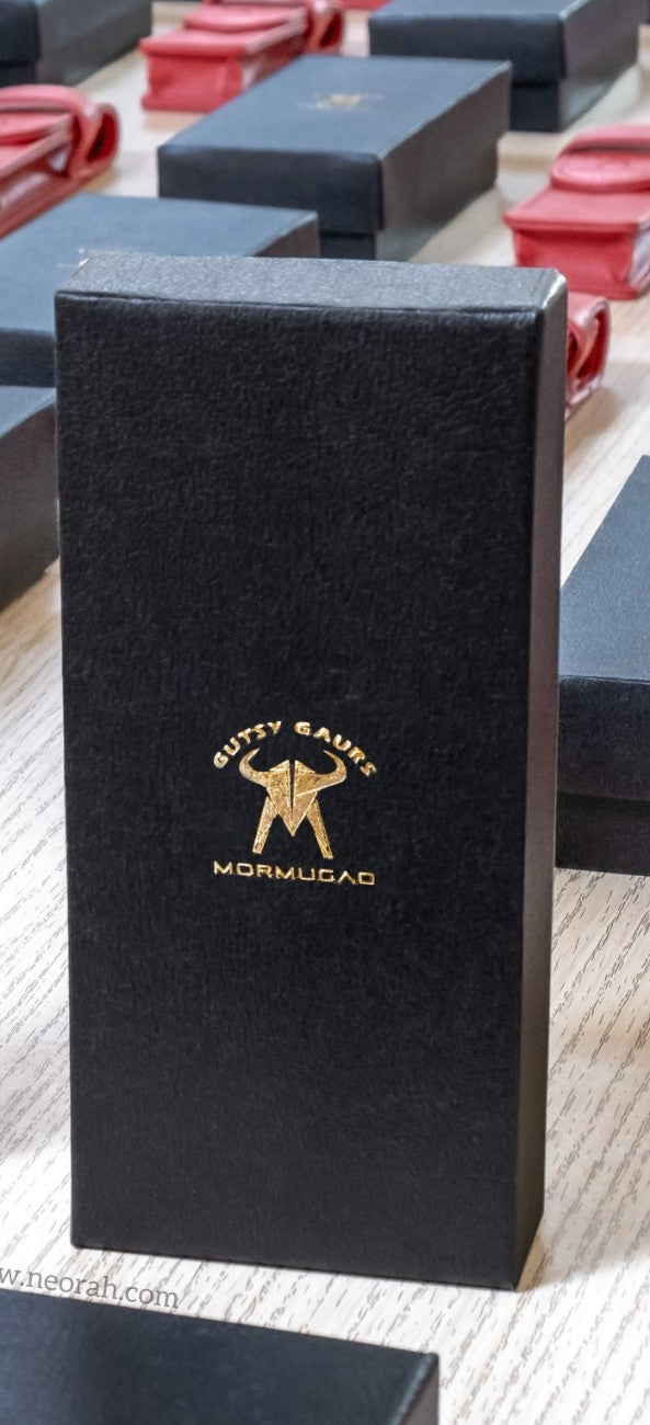 customised box : gold foil - INDIAN NAVAL SHIP MORMUGAO corporate gift