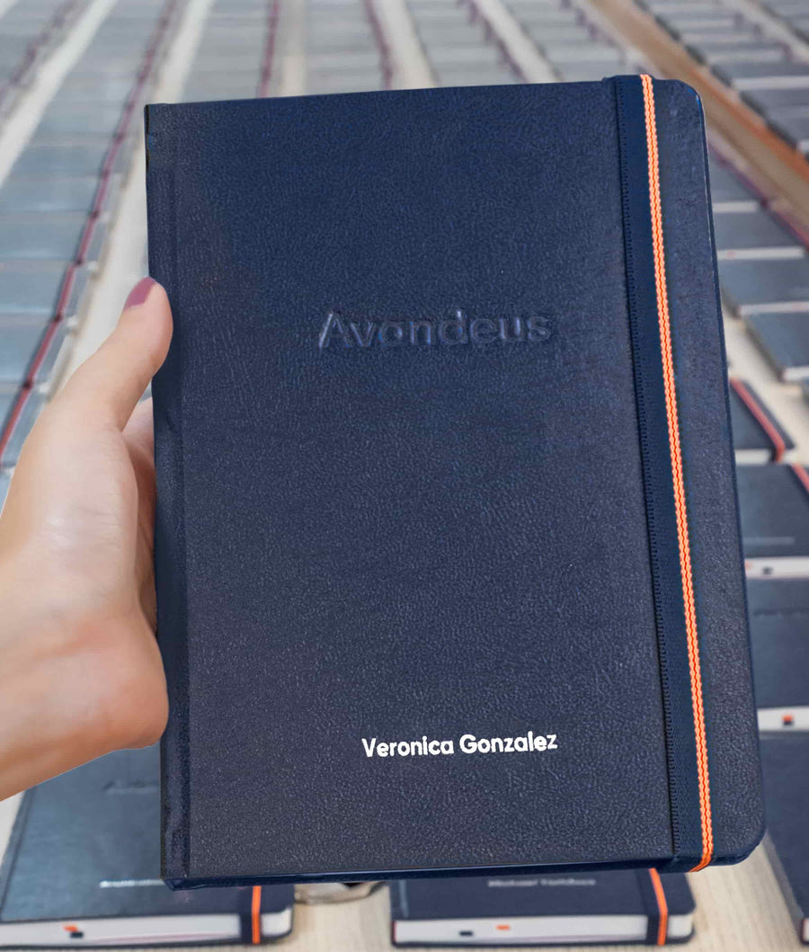 logo : blind embossing  - AVANDEUS corporate gift