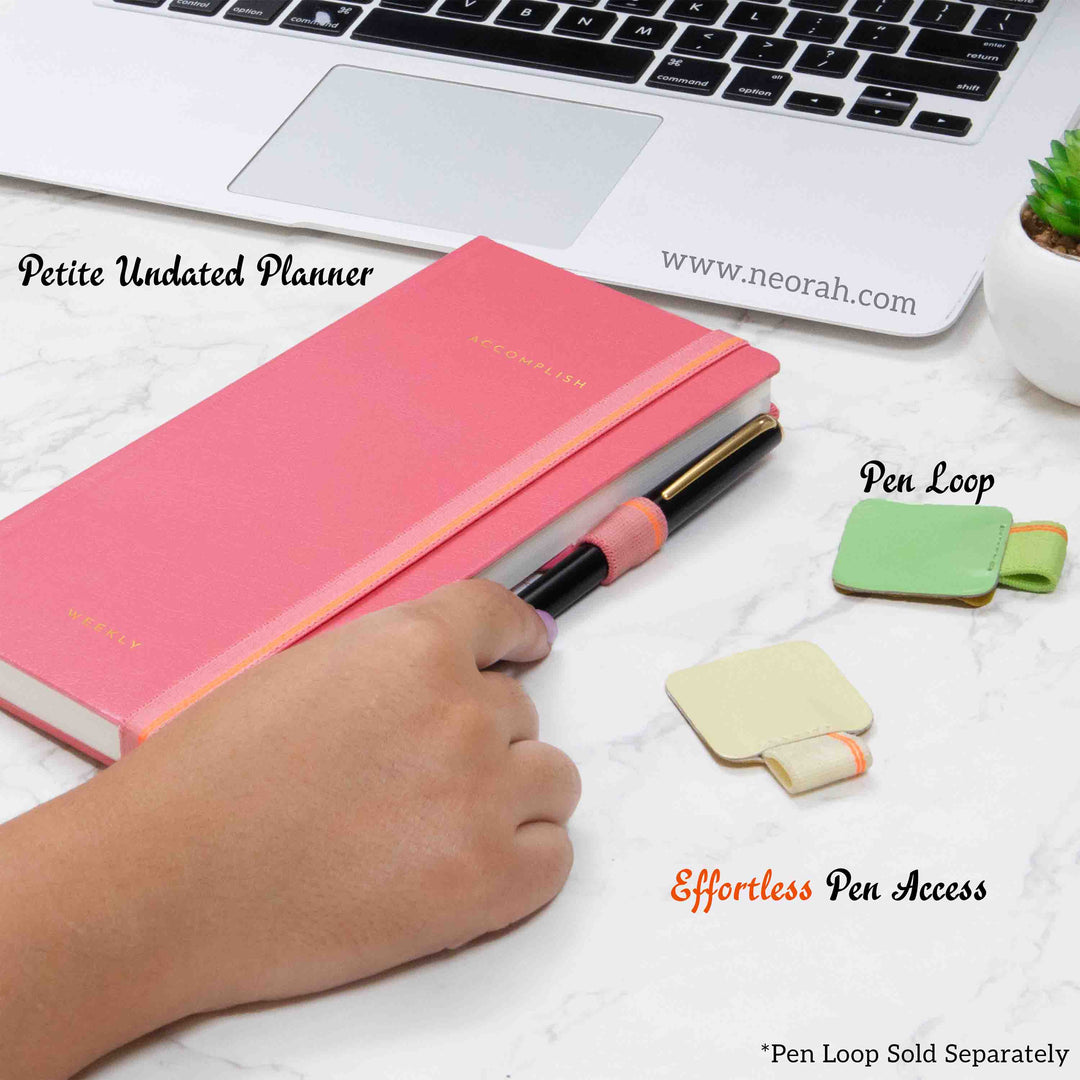 PETITE - UNDATED - WEEKLY PLANNER - HARD COVER