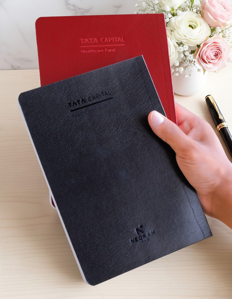 TATA CAPITAL HEALTHCARE FUND custom branded notebook corporate gifting