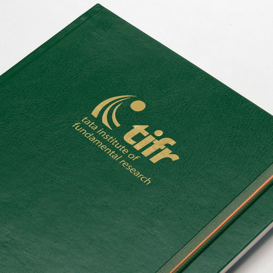 logo : blind + gold foil embossing - TATA INSTITUTE OF FUNDAMENTAL RESEARCH corporate gift