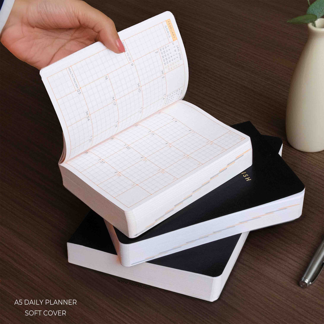 B6 - 2026 - DAILY PLANNER  - 512 PAGES - SOFT COVER
