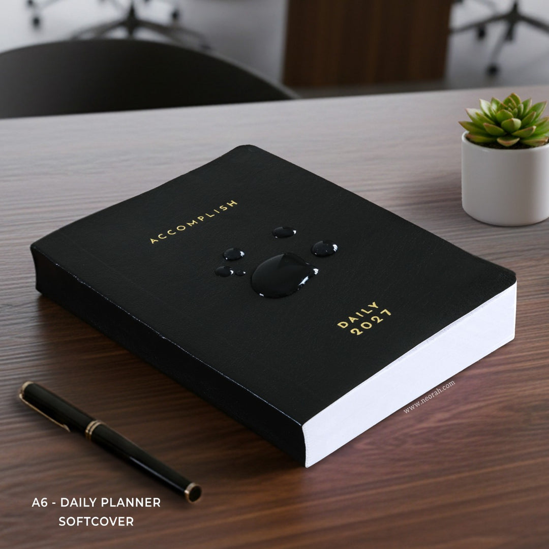 A6- 2027  - DAILY PLANNER  - 512 PAGES - SOFT COVER