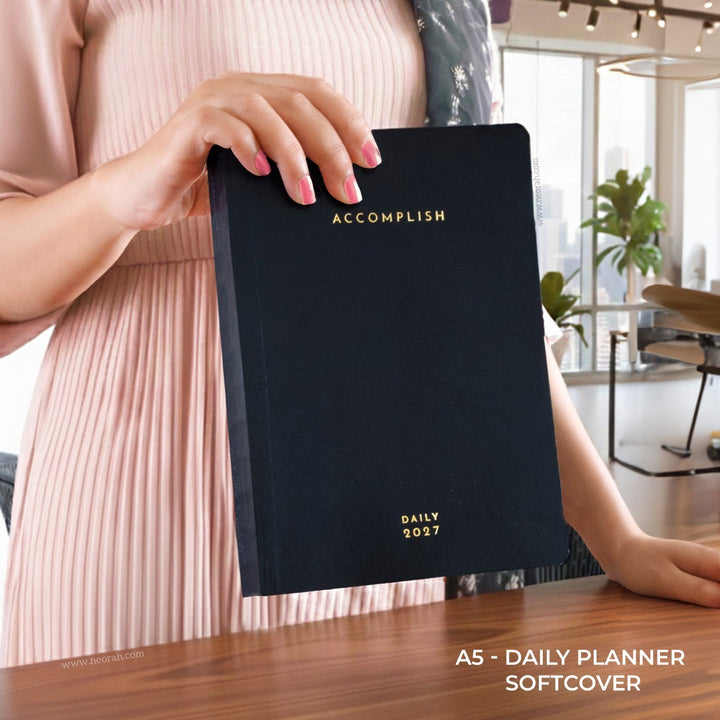 A5 - 2027 - DAILY PLANNER  - 512 PAGES - SOFT COVER