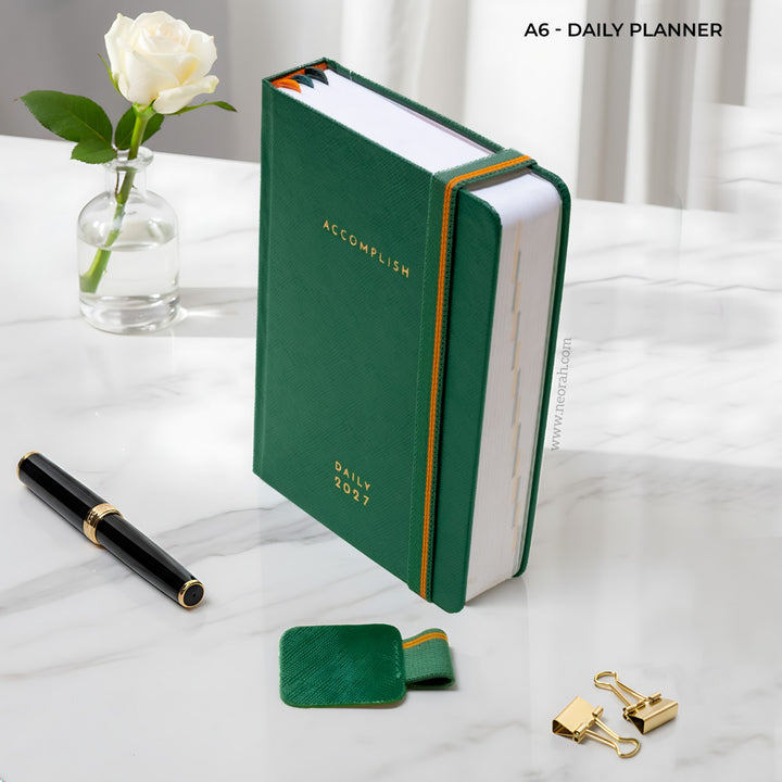 A6 - 2027- DAILY PLANNER - HARD COVER
