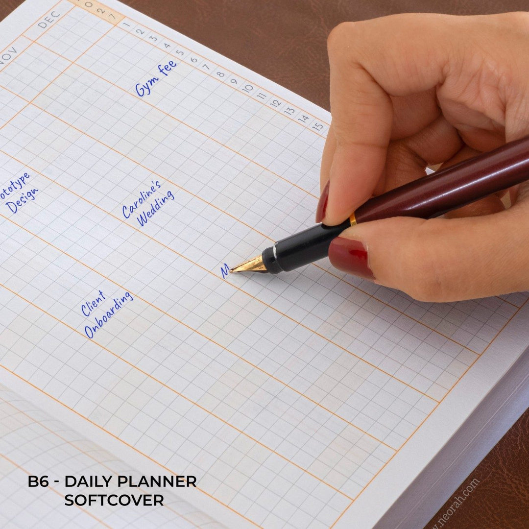 B6 - 2027 - DAILY PLANNER  - 512 PAGES - SOFT COVER
