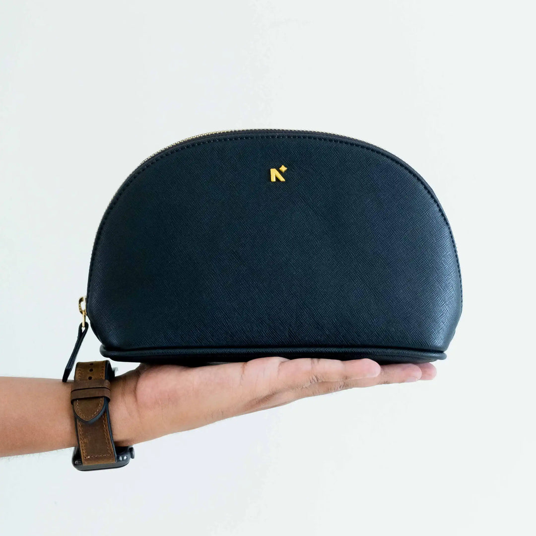 Neorah small makeup pouch, Mini Designer makeup pouch, multifunctional designer makeup pouches, travel makeup pouch with place for makeup kit. 