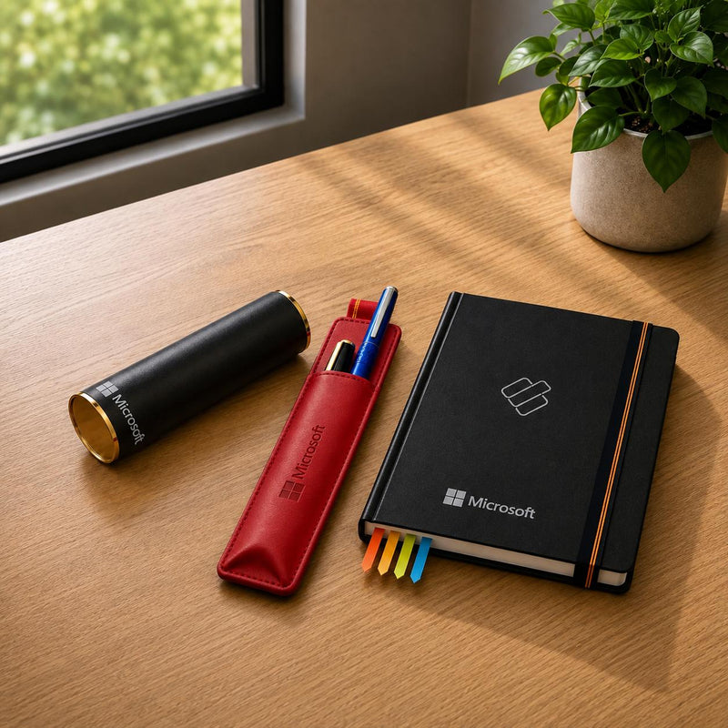 MICROSOFT custom branded notebook corporate gifting