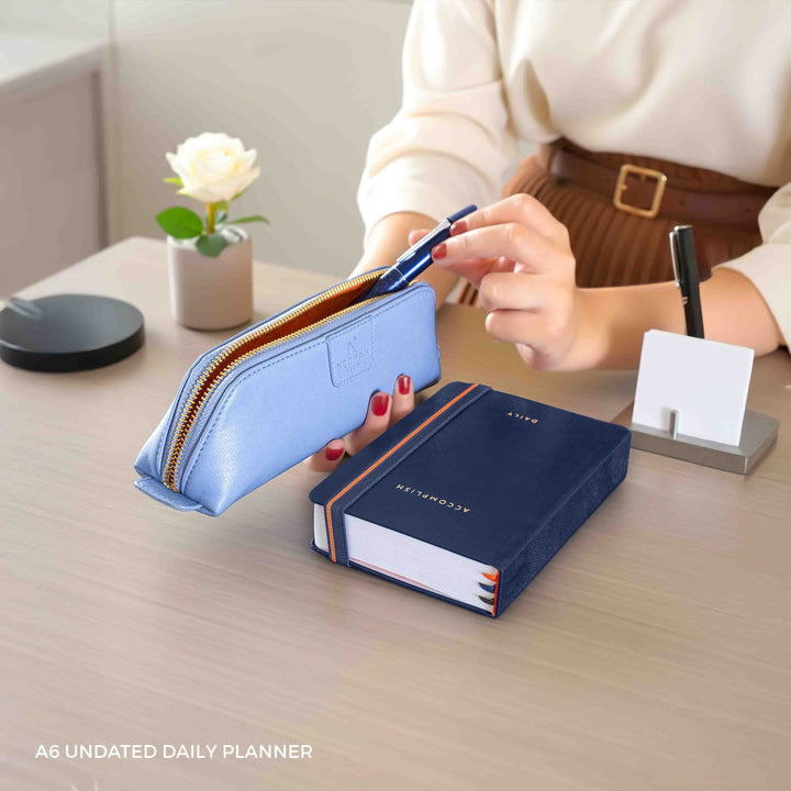 A6 - UNDATED - DAILY PLANNER - HARD COVER