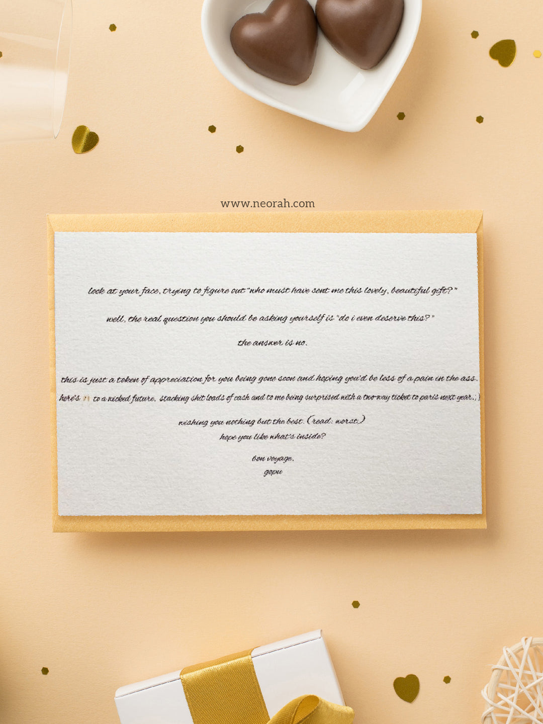 PERSONALISED NOTE